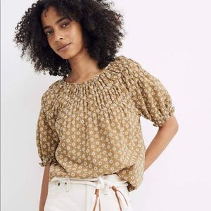 Madewell embroidered eyelet top
